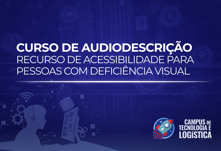 Imagem do curso Curso de Audiodescrição: Recurso de acessibilidade para pessoas com deficiência visual